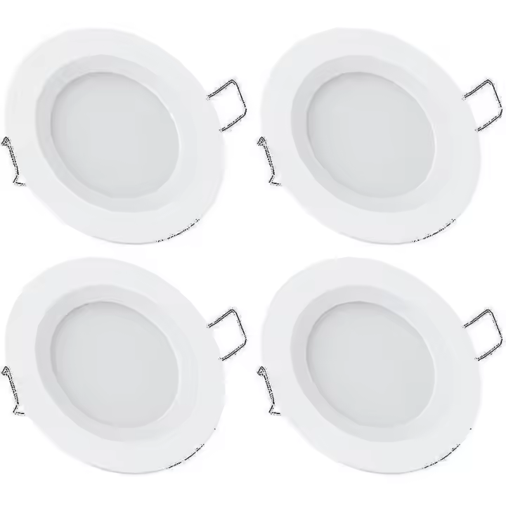 El Barco 12V 4 X de Motorhome llevó Las Luces de techo ahuecadas, 3W 3200K Dimmable Aluminio llenado Downlights p20241126582 - 1