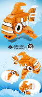Set De Bloques De Construcción Sea World Para Niños Mini Modelos Marinos De Ballena Lobo Y Peces Clown DIY Creativo Regalo De Cumpleaños - details 4