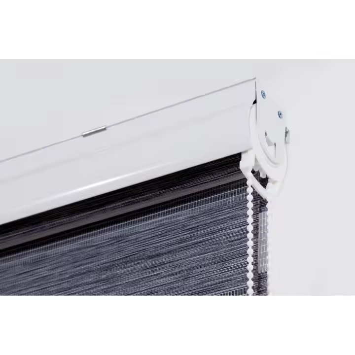 Estoralis | Estor Enrollable Noche y Día Translucido con Cajon Decorativo | Estor para Ventanas y Puertas Doble Tejido | Estor Noche y Dia Doble Tejido Fácil Instalación Pared o Techo | Modelo VARYS - 1