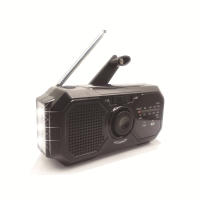 Radio de iluminación con manivela manual, duración, alimentación por Energía Solar, para supervivencia al Aire Libre y Camping,Radio de Cuerda recargable por USB, Carga Móvil, Radio FM, Indoor LED - details 2