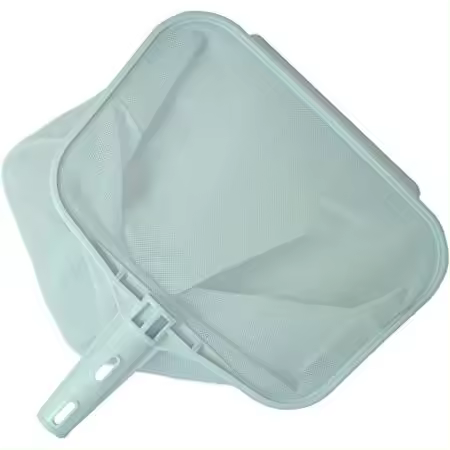Recoge Hojas para Piscina. Mantenimiento Piscinas con Fijación Palomilla para Pértigas Diámtero Ø26mm y Bolsa Grande. Red para Piscinas. Blanco. Material Resistente - 1