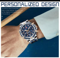 Reloj De Pulsera De Cuarzo MINI FOCUS Para Hombre Con Cronógrafo Y Manos Luminosas Acero Inoxidable Bisel Redondo Resistente Al Agua - details 16
