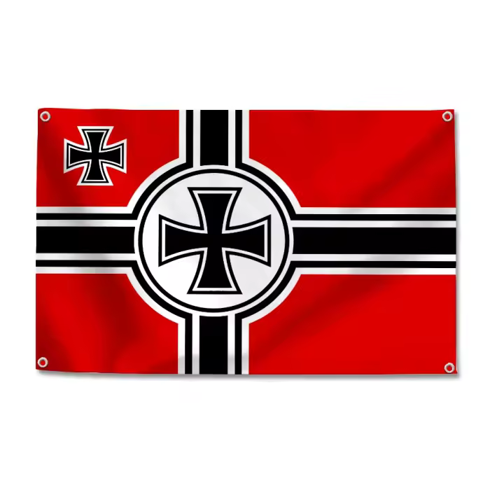 Bandera Divertida Para Jardín Decoración De Habitaciones Dormitorios Garaje Tapiz Cruz Alemana Exterior Estilo Colgante Impresión Unisex - 1