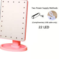Espejo De Maquillaje LED Con Luz Polido Y Batería Integrada Sensibilidad Baja Pantalla Táctil Rotación De 180° - details 3
