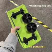 Carro De Compras Portátil Pequeño Para Uso Doméstico Con Ruedas Plegable Y Bolsa Trasera Iluminado Carrito De Compra Ligero - details 23