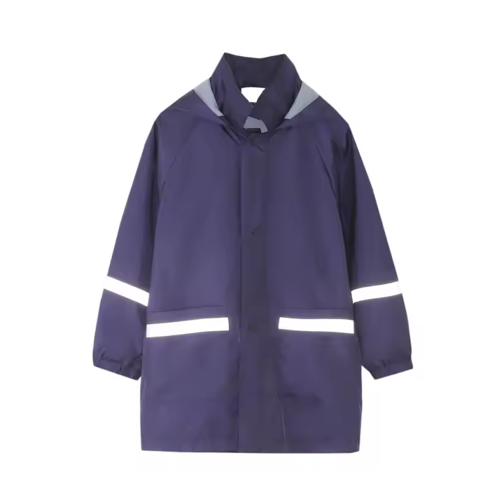 Chaqueta Impermeable Para Niños Con Gorro Y Bolsillo Para Actividades Al Aire Libre En Primavera Y Otoño Color Sólido - 1