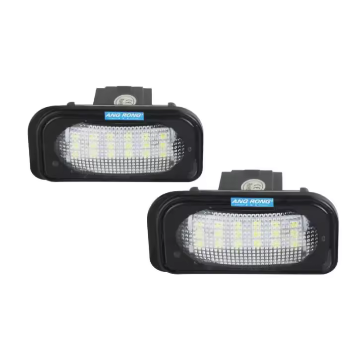 Luz De Placa De Matrícula LED Blanca ANGRONG 18 SMD Para Mercedes Benz C-Class W203 4D C230 C240 C280 2000-2007 6000K CANBUS Sí - 1