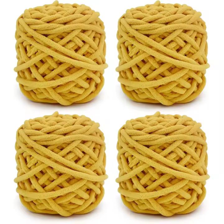 Hilo de lana para tejer Hilo de tejer multicolor para crochet, hilo grueso suave para proyectos de hilo Hacer bolas de peluche Bolsos hechos a mano Suéteres Zapatos Sombreros - 1