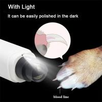 Cortauñas Eléctricas Para Perros Y Gatos Recargables USB Con Luz LED Cortauñas Silenciosas Para Uñas De Pies De Mascotas Suministros De Peluquería Para Mascotas - details 5