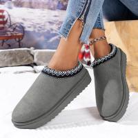 Botas Térmicas De Nieve Para Mujer Sin Tobilleras Cierre De Cordón Y Algodón Tallas 36-44 Para Otoño E Invierno Material De Pelo Y Suela De Goma - details 15