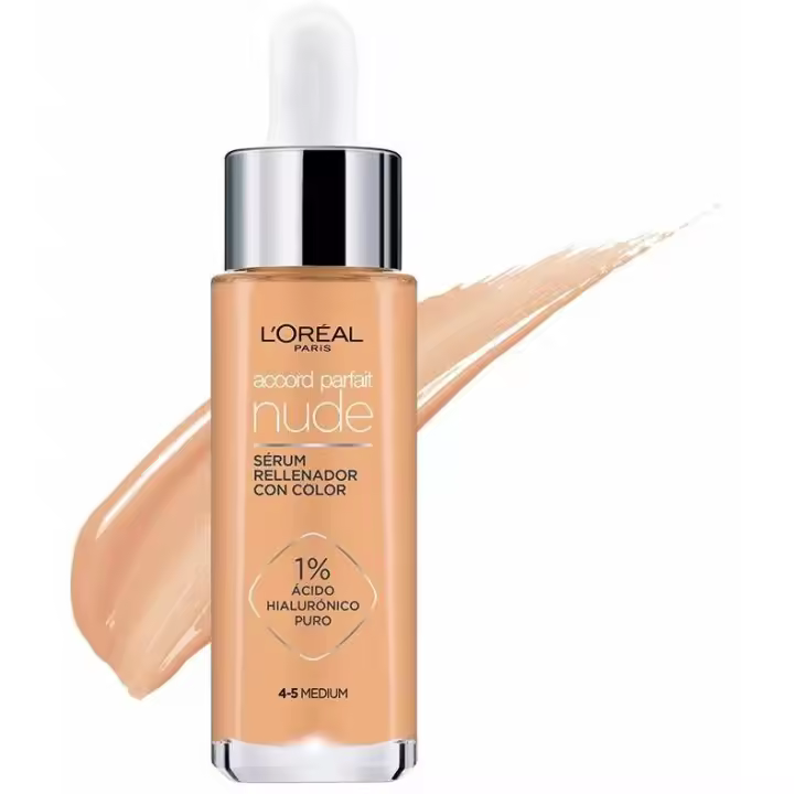 L'Oréal Accord Parfait Nude Serum 4-5 Medium 30Ml - 1