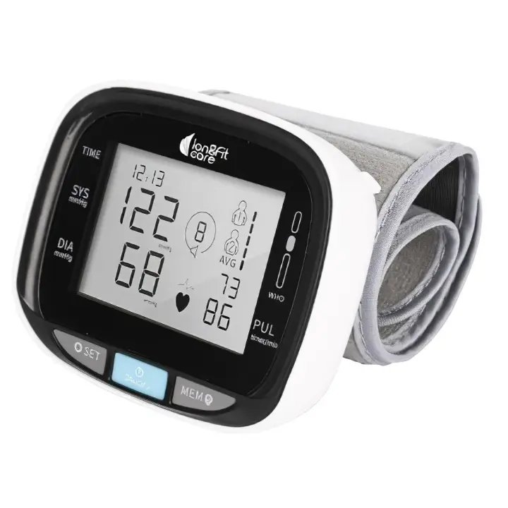 Tensiometro Digital de Muñeca LongFitCare - Precisión Clínica, Pantalla LCD, Medición Automática y Apagado Automático - 1