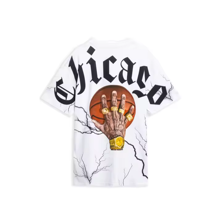Camiseta Area Zero Blanca Chicago Thunder Ball Oversized Tee - 1