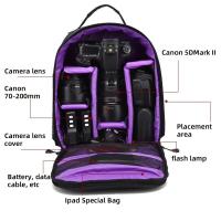 Bolsa De Hombro Para Cámara Multiusos Erilles Impermeable Para Fotos Y Video DSLR Sony Bolsa De Fotografía De Nylon Para Exteriores - details 4