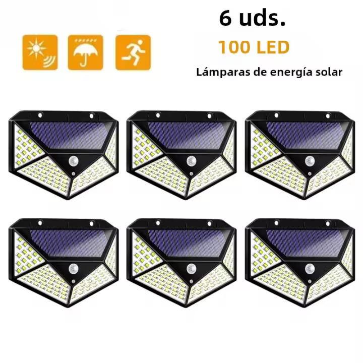Lámparas Solares Para Exterior Con Sensor De Movimiento PIR Pack De 1/2/4/6/10 Piezas Luces De Pared LED Para Decoración De Jardín Y Calle - 1