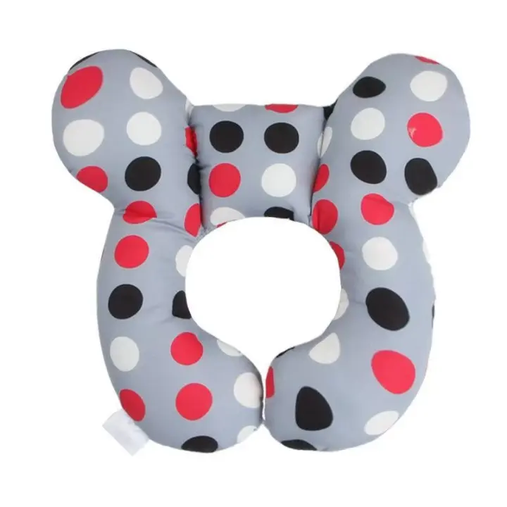 Almohada para el cuello del bebé, almohada en forma de U para niños, almohada mejorada para soporte del bebé, almohada para el cuello del asiento del automóvil, soporte para el cuello del recién nacido en el asiento del automóvil, cochecito, viaje - 1