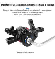 Freno De Disco De Aleación De Aluminio JEDERLO F180/R160 F160/R140 Para Bicicleta De Montaña Accesorios De Línea Mecánica De Pulla - details 11