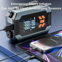 Inalámbrico Portátil 4 en 1 Arrancador de Coche Emergencia con Compresor de Aire 150PSI Batería Externa Power Bank Linterna LED para Teléfono Tablet Equipo de Energía de Emergencia para Vehículos - details 3