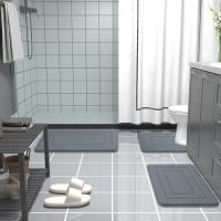 Alfombra De Baño Y Cocina De Veludo Coral Suave Al Tacto Absorbente De Agua Antiderrapante Lavable En Máquina Para Habitación - details 3