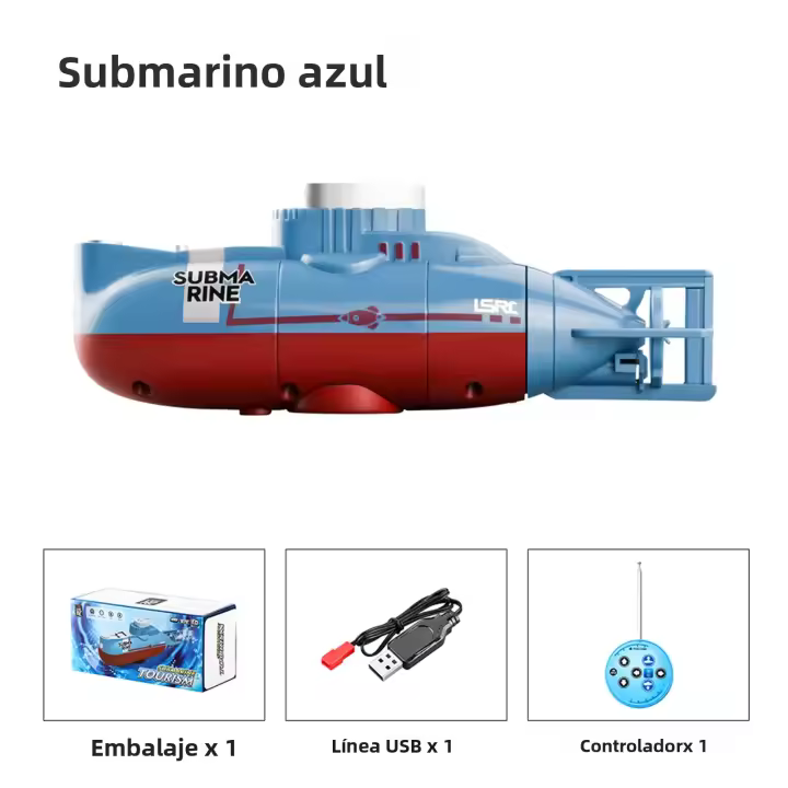 Mini Submarino RC Eléctrico Juguete De Buceo Impermeable Control Remoto Modelo Simulado Para Niños Y Niñas Regalo De Día De Los Niños - 1