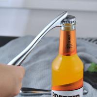 Abrepuertas De Cerveza Portátil Con Manija Antideslizante De Goma Herramienta De Apertura Para Botellas De Cerveza Y Vino Tipo Boca De Tiburón - details 3