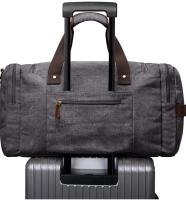 S-ZONE Bolsa de lona para viaje de fin de semana con compartimento para zapatos para hombres - details 6