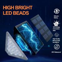 Luz de Escalera para Exterior IP67 Impermeable Luces Solares para Exterior Blanco Cálido 3000K Luz Lámpara Solar Auto ON/OFF Escalera iluminación LED para Jardín Patio Paquete de 6 - details 9