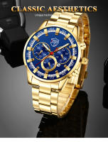 Reloj De Pulsera De Acero Inoxidable Para Hombre Estilo Casual Y Deportivo Calendario Luminoso Resistente Al Agua Con Cierre De Pulsera - details 0
