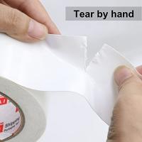 Cinta Adhesiva De Ducto Blanca Pesada 2 Pulgadas X 30 Yardas 8.27 Mil De Grosor Resistente Y Flexible Sin Residuos Para Reparaciones Y Uso Industrial - details 6