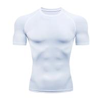 Camiseta De Compresión Para Hombre Verano Deporte Fitness Gimnasio Secado Rápido Running Tops De Entrenamiento Cuello Redondo T-Shirt Deporte Corporal - details 7