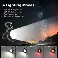 Linterna De Bolsillo LED COB Portátil Con Abrebotellas Luz De Trabajo Miniatura Recargable Tipo C Para Camping Al Aire Libre - details 0