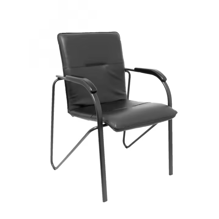 Pack 2 Silla Confidente Oficinas Balsa Similpiel Negro - 1
