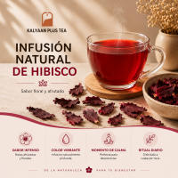 Flor de Jamaica - 1 KILO - XXL Formato -Hibisco 1000g - Te de hibisco - Hibisco flor de Jamaica  - KALYAAN PLUS Tea - Infusiones para tomar caliente o frio - recetas con hibisco - Hibiscus - Flor de Hibisco Entera a Granel - details 0