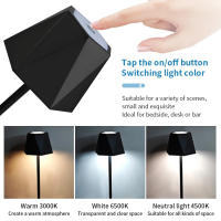 Lámpara De Mesa LED Para Botella De Vino 1pc Luz Nocturna Portátil Sin Cable Para Exterior Restaurante Dormitorio Bar Fiesta - details 12