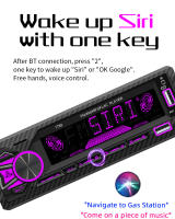 BQCC Radio Automóvil 1 Din Con FM Dual BT AM USB RDS AUX TF Soporte De Control De Voz AI Carga Rápida Y 7 Luces Coloridas - details 6