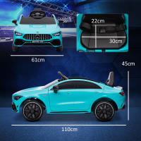 AIYAPLAY Coche Eléctrico para Niños de +3 Años Mercedes-AMG CLA 45 Carro Eléctrico Infantil con Batería 12V Mando a Distancia Faros LED Bocina Música y Ruedas Auxiliares - details 2