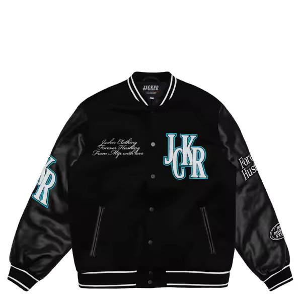 Chaqueta Beisbolera Jacker Big Pharma Black - 1