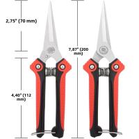 Tijeras De Podar De Acero Inoxidable Para Jardín Y Frutas a Prueba De Resbalones Para Podar Ramales Y Plantas En Macetas Herramienta De Poda Para El Hogar - details 3