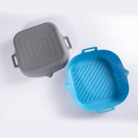 Pote De Silicona Para Air Fryer Cesta De Hornear Antiadherente Reutilizable Microwaviable Para Hornear Panes Y Legumbres - details 2