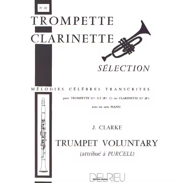 CLARKE J.-Trumpet Voluntary para Clarinete (Trompeta) y Piano (Tesson) - 1