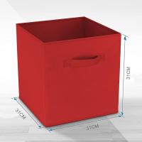 Caja de Almacenaje Plegable, de 31x31x31cm, 11 Colores, Cajas organizadoras en Tela, Caja para organizar Ropa, Juguetes y Sábanas en Armarios - details 16