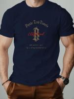 Camiseta De Algodón Para Hombre Con Diseño Gráfico Y Frase Popular Camiseta De Verano Con Cuello Redondo Y Mangas Cortas Transpirable Y Ligera Para Uso Casual Diario - details 10