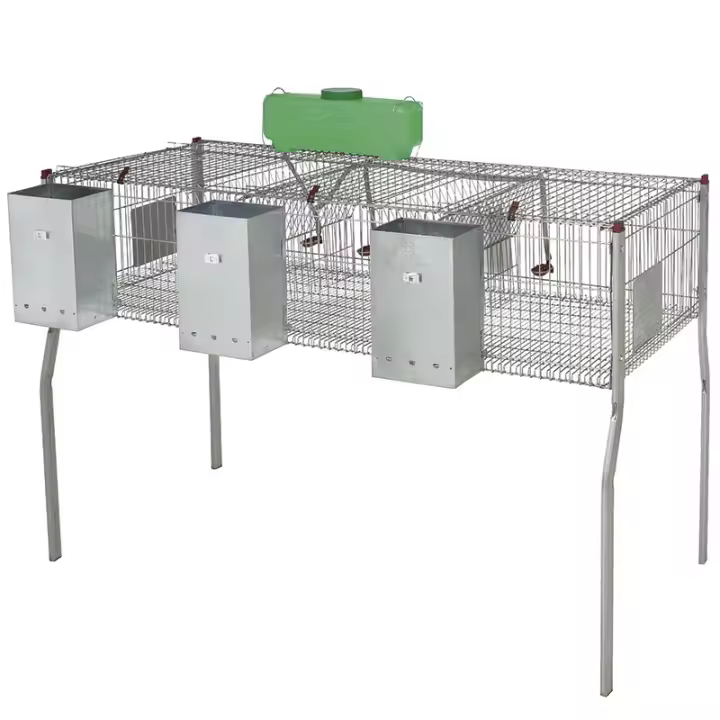 Jaula para Conejos "Penta 3" Metálica 3 departamentos 157x63x98 cm - 1