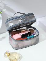 Bolsa De Maquillaje De Red Doble Capa Para Mujeres Bolso De Lavado Portátil Gran Capacidad De Almacenamiento Para Cosméticos - details 8