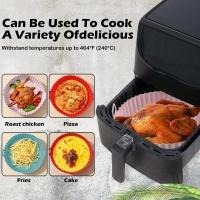 Silicona Air Fryer Fundas De Olla Repuesto Para Papel Encendido Alimentos Accesorios De Horno Reutilizable Bandeja De Hornear - details 6