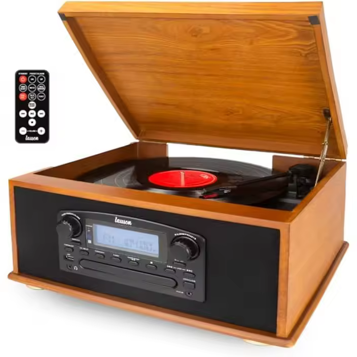 LAUSON IVX23 Tocadiscos Bluetooth de 3 Velocidades con Altavoces Estéreo Integrados - 1