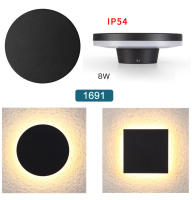 Lámpara De Pared Moderna TRAZOS IP65 Impermeable Para Exterior Y Dormitorio Iluminación Circular Y Cuadrada Decorativa Con Luz LED Para Jardín Porche Cocina Comedor Estudio Baño - details 13