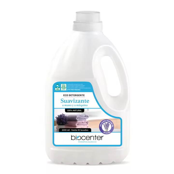 BIOCENTER - Suavizante ecológico para ropa - Botella Ecofriendly de 2 litros - 1