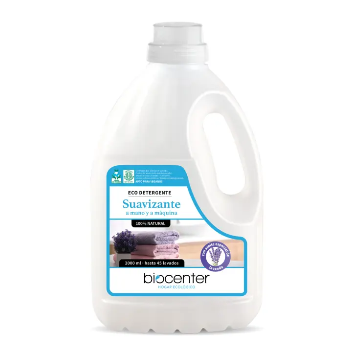 BIOCENTER - Suavizante ecológico para ropa - Botella Ecofriendly de 2 litros - 1