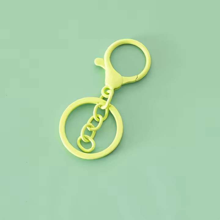 5pcs/Lote Anillos De División Para Llaveros Metal Charms Hebilla De Langosta Conector Colgantes De Joyería Accesorios Para DIY Llaveros - 1